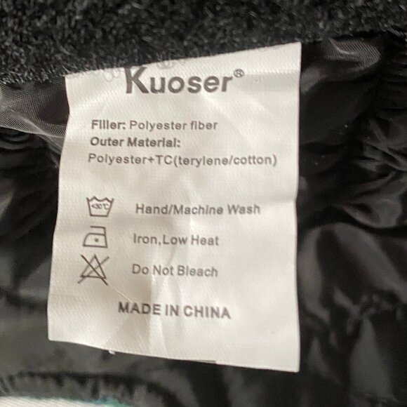 Pet Reversible Dark Green Plaid & Black Quilted Winter Coat - Picture 11 of 11